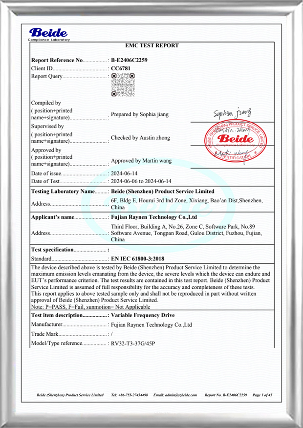 Tuarascáil Tástála EMC