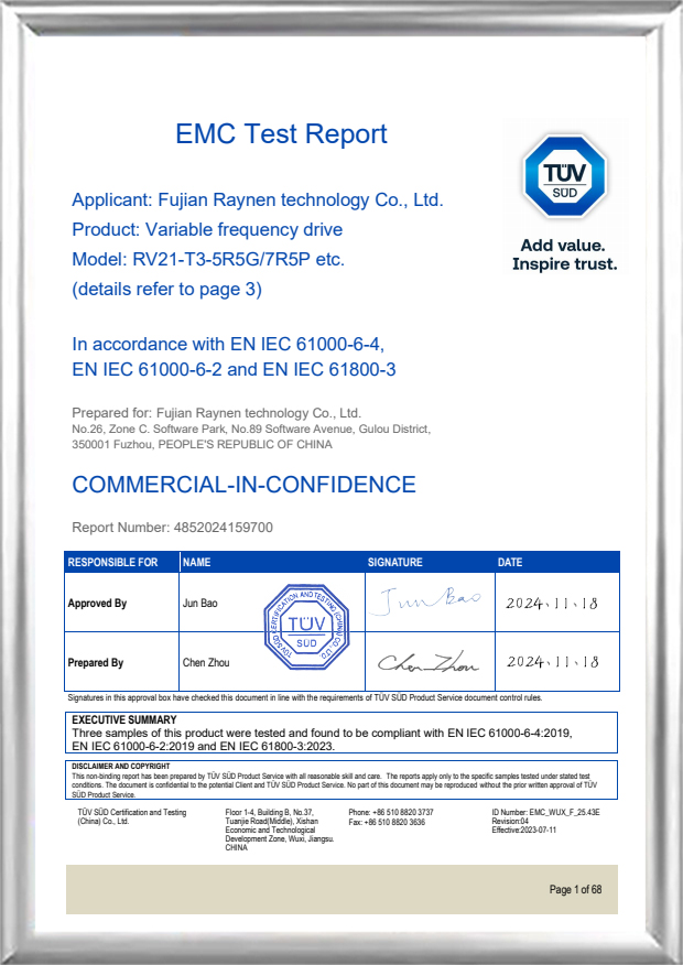 EMC-Tástáil-Tuarascáil